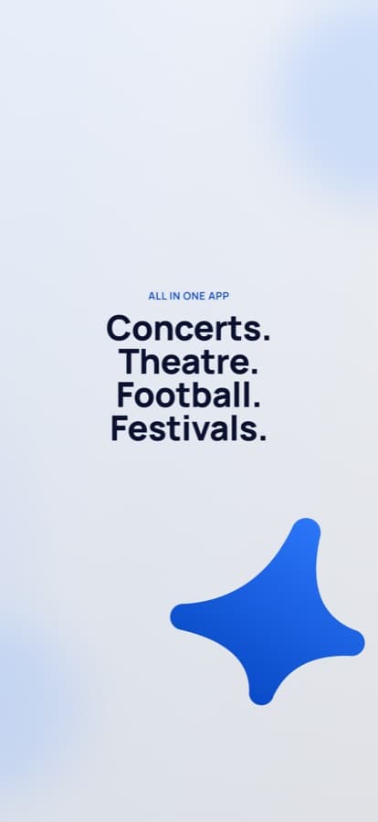 Store screenshot: Concerts, theatre, football, festivals